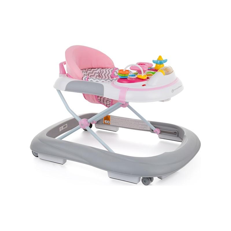 PETITE&amp;MARS bébikomp hanggal Monty Chevron Pink