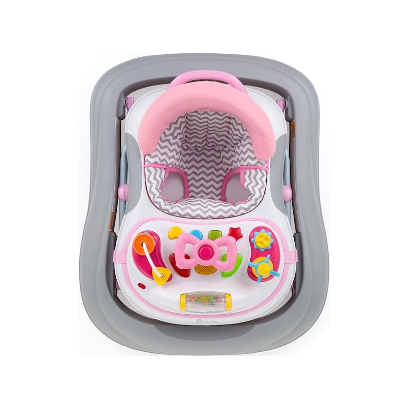 PETITE&amp;amp;amp;amp;MARS bébikomp hanggal Monty Chevron Pink