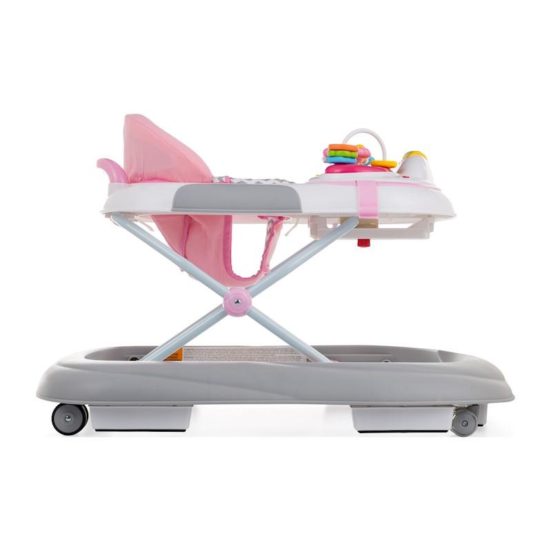 PETITE&amp;amp;MARS bébikomp hanggal Monty Chevron Pink