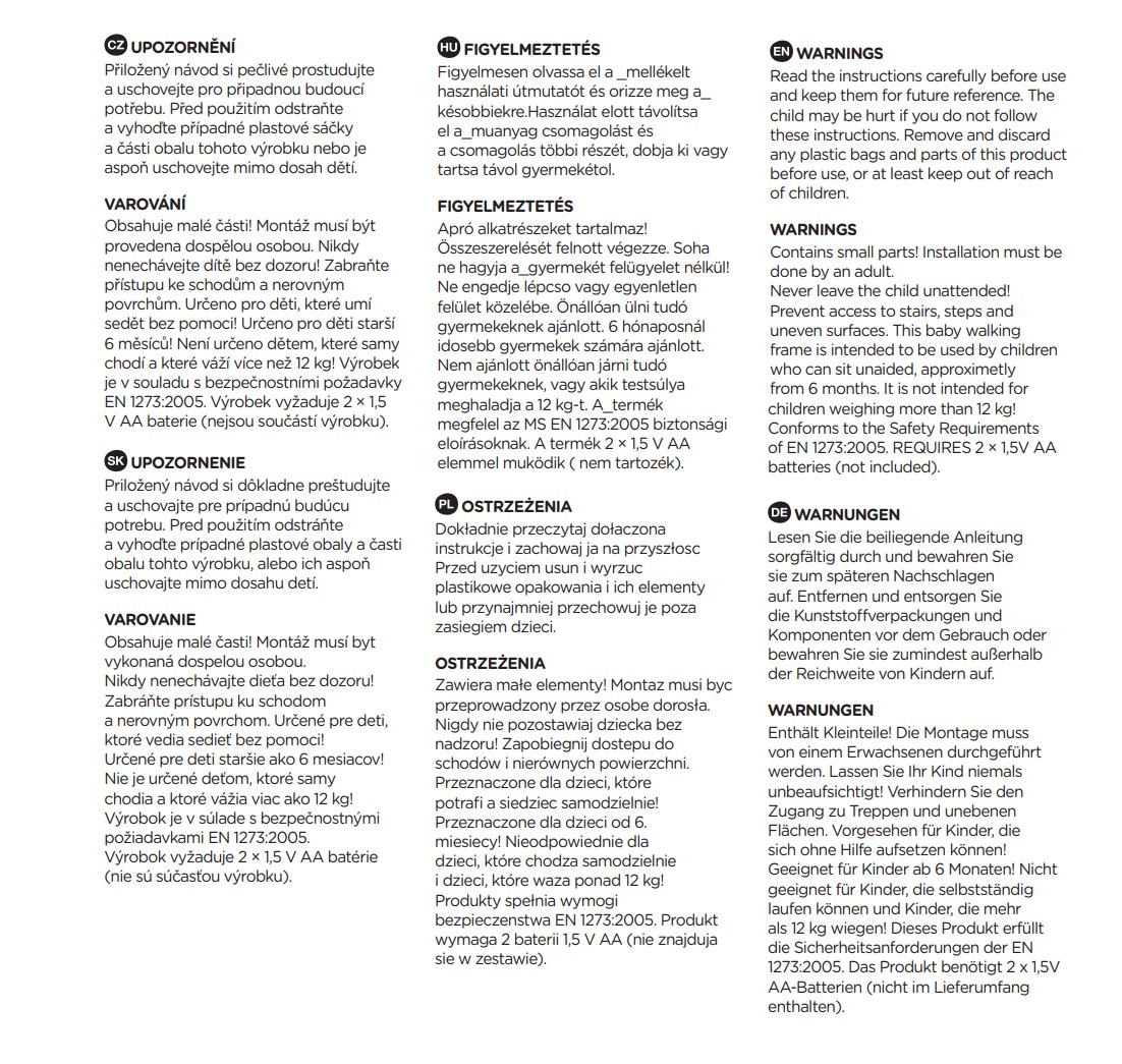 PETITE&amp;MARS bébikomp hanggal Cabrio Grey