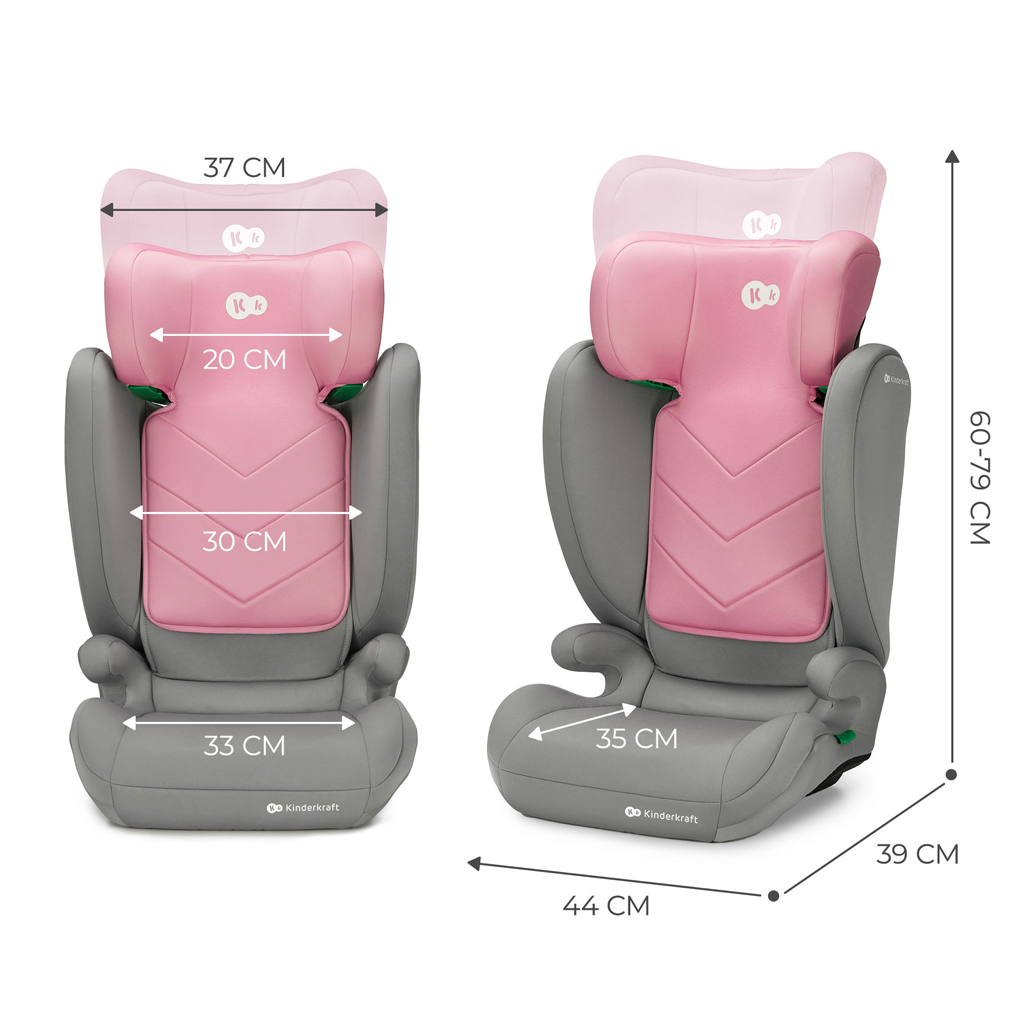KINDERKRAFT Autósülés i-Spark i-Size 100-150 cm Pink