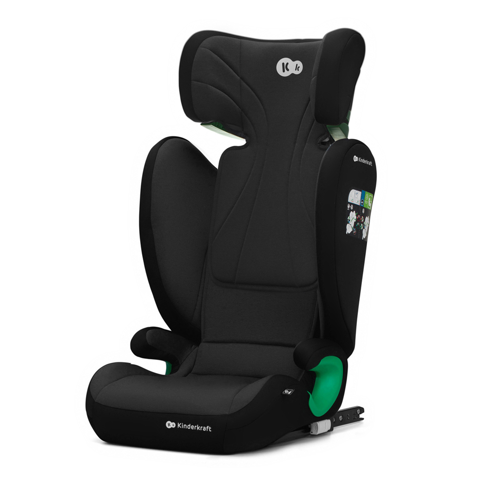 KINDERKRAFT Autósülés Junior Fix 2 100-150 cm Grafit Fekete