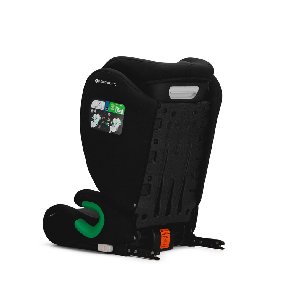 KINDERKRAFT Autósülés Junior Fix 2 100-150 cm Grafit Fekete