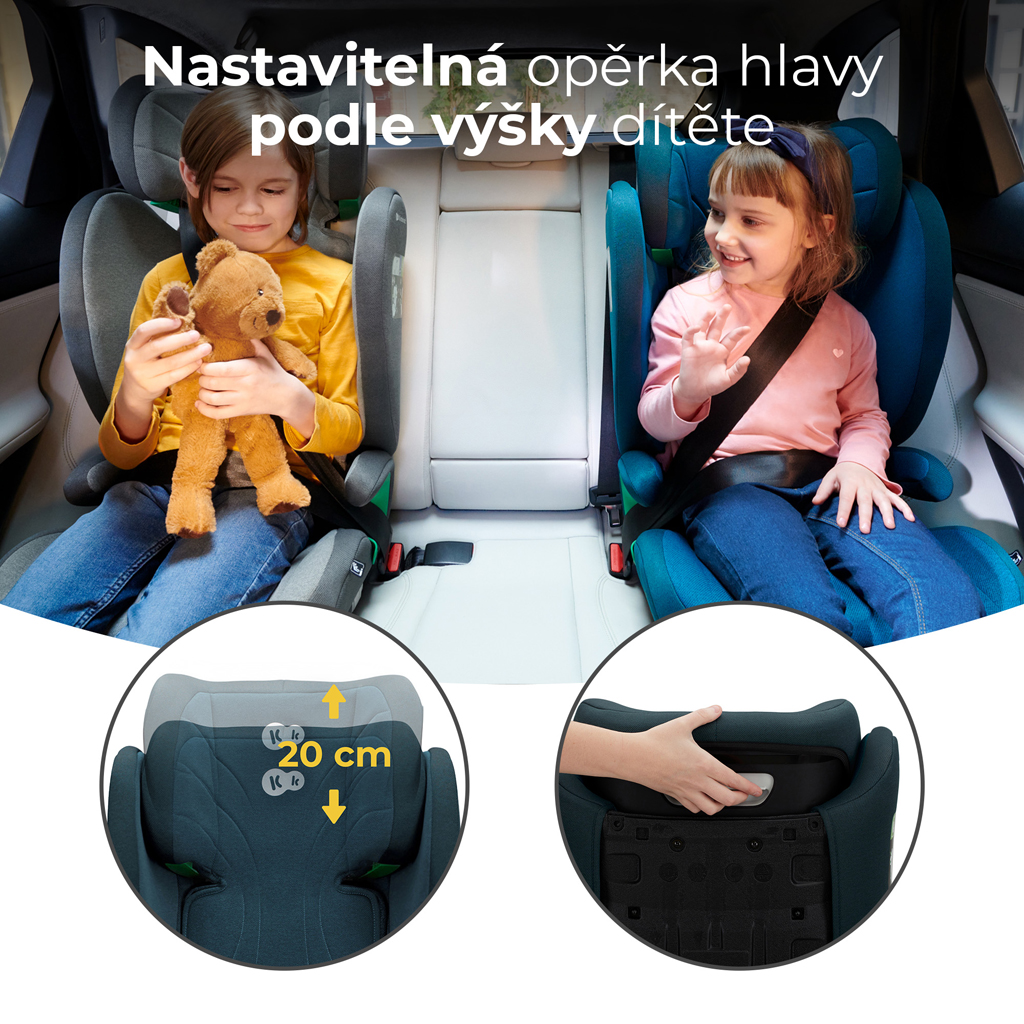 KINDERKRAFT Autósülés Junior Fix 2 100-150 cm Harbor Blue