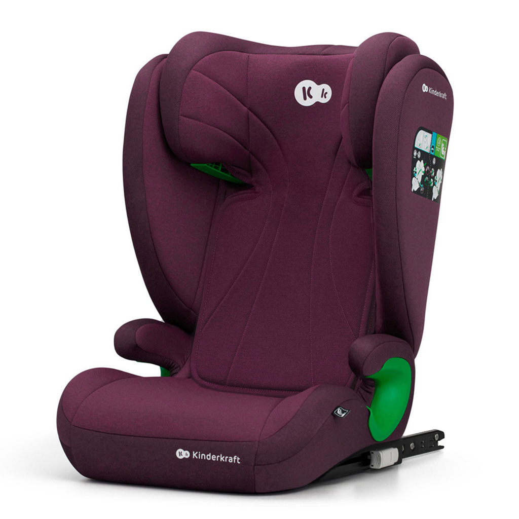 KINDERKRAFT Autósülés Junior Fix 2 100-150 cm Cherry Pearl