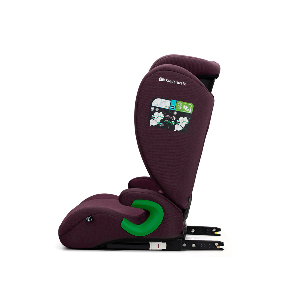 KINDERKRAFT Autósülés Junior Fix 2 100-150 cm Cherry Pearl