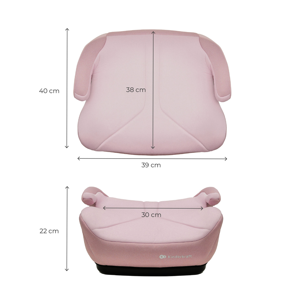 KINDERKRAFT Ülésmagasító I-Boost 2 (125–150 cm) Pink