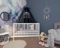 Sandra fehér kiságy 120cmx 60cm