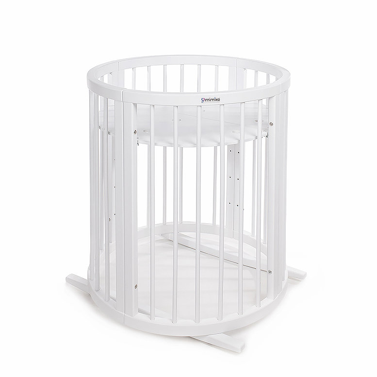 MIMIKO Kerek babaágy 9 az 1-ben Round White