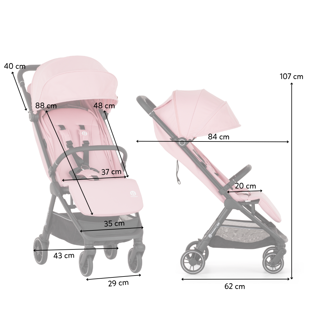 PETITE&amp;amp;amp;amp;MARS Sport babakocsi Zip Silky Rose