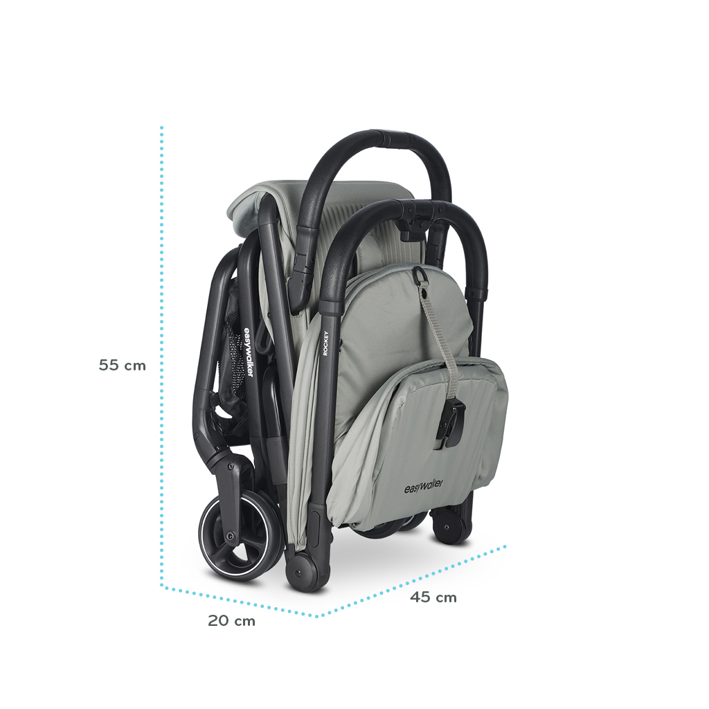 EASYWALKER Kombinált babakocsi Rockey S Pure Black