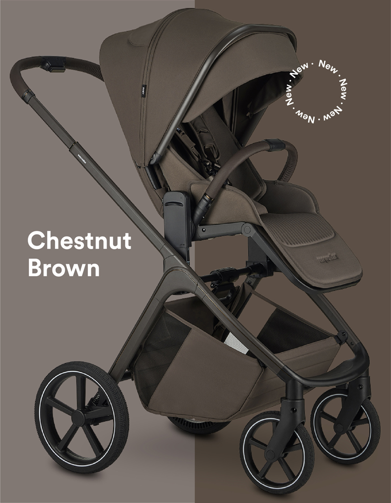 EASYWALKER Kočík kombinovaný Zoey Chestnut Brown + CYBEX Aton B2 i-Size + základňa
