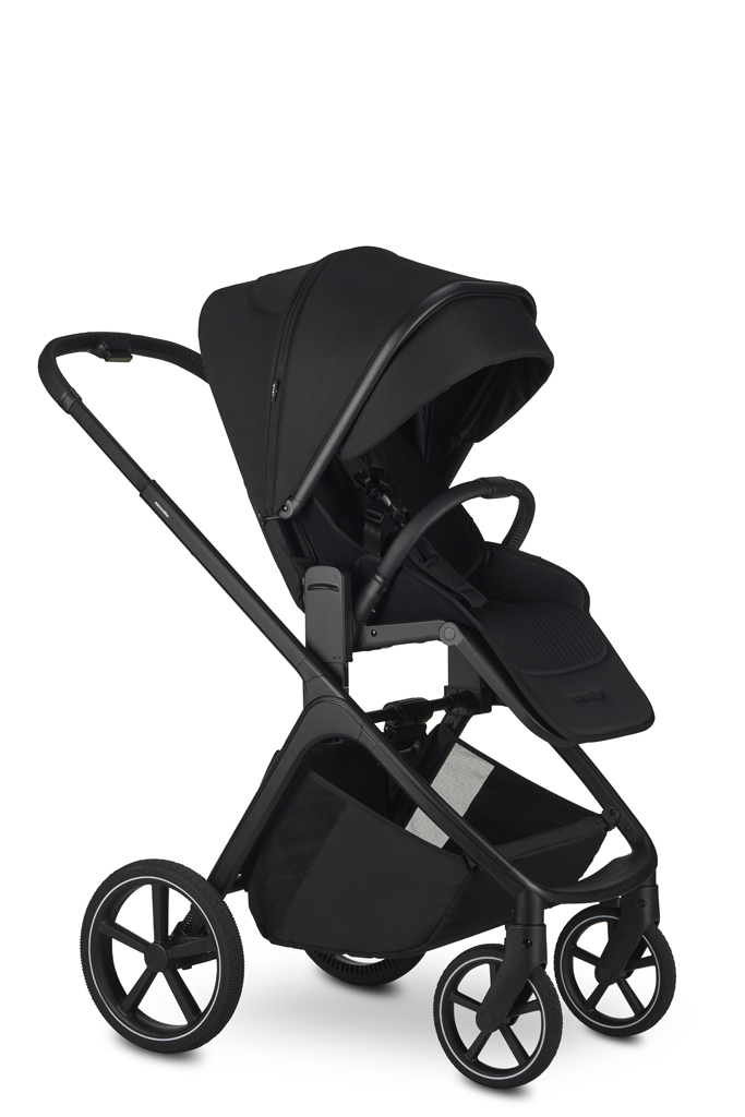 EASYWALKER Kočík kombinovaný Zoey Pure Black + CYBEX Aton B2 i-Size + základňa