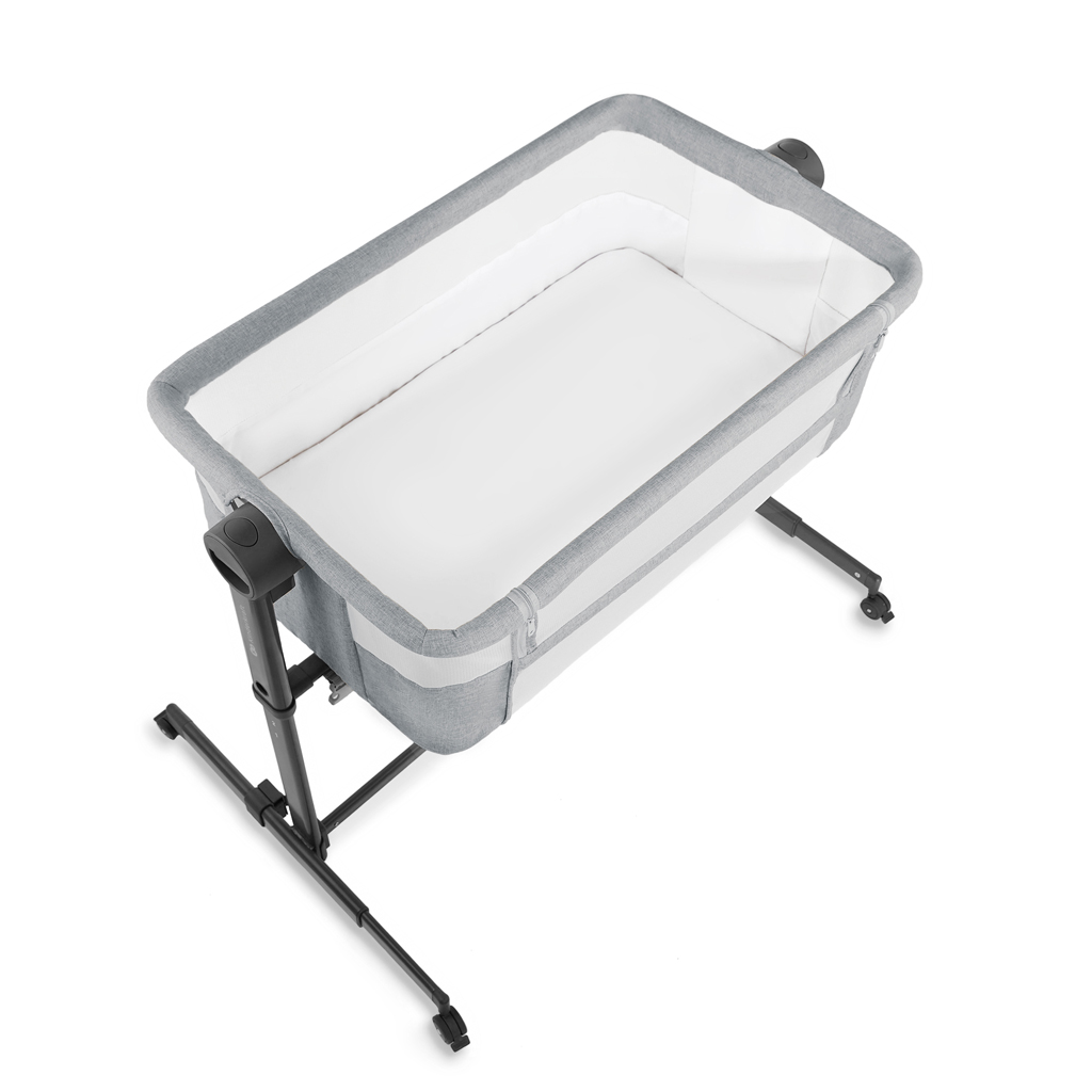 KINDERKRAFT Gyerekágy állítható Nestee Up2 Világosszürke