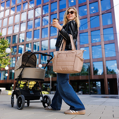 BABYONO Taška prebaľovacia Cami beige