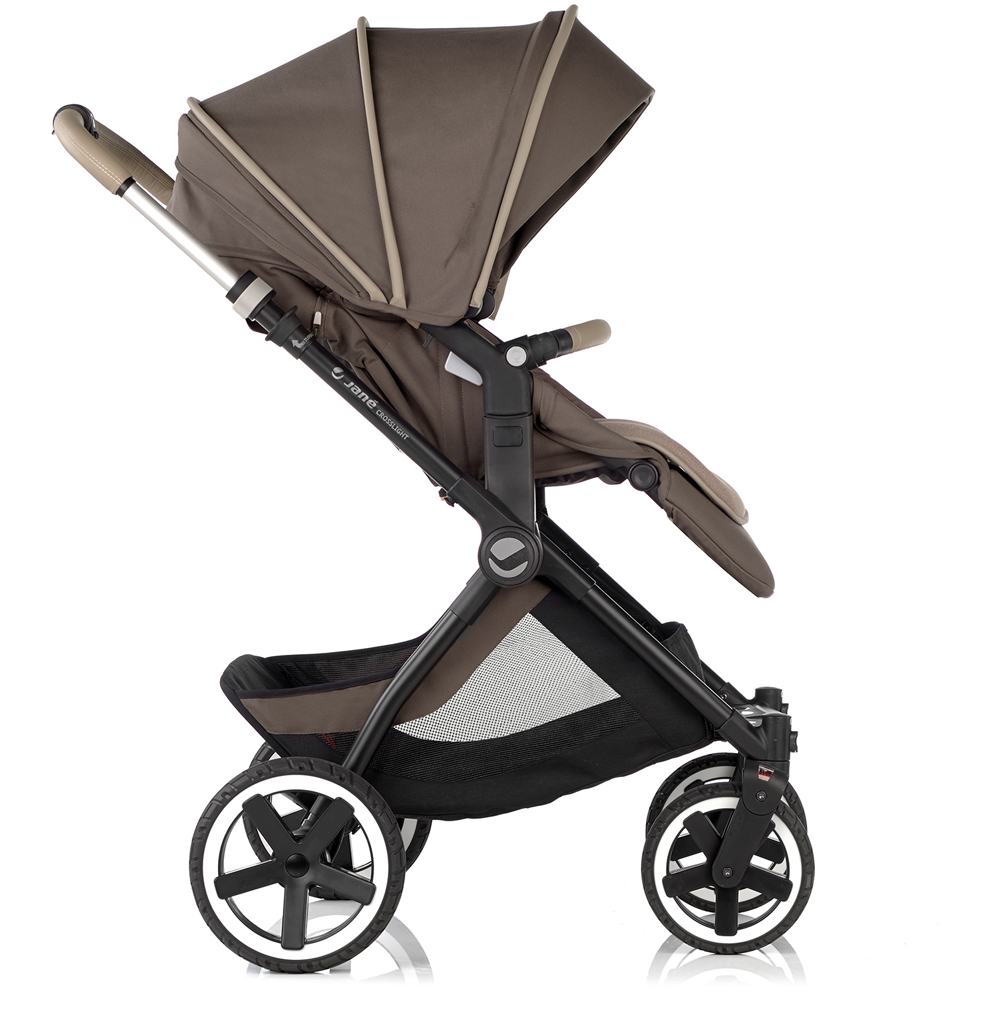 JANÉ Babakocsi kombinált Crosslight + mózeskosár Micro Pro + autósülés Koos i-size Dim Grey