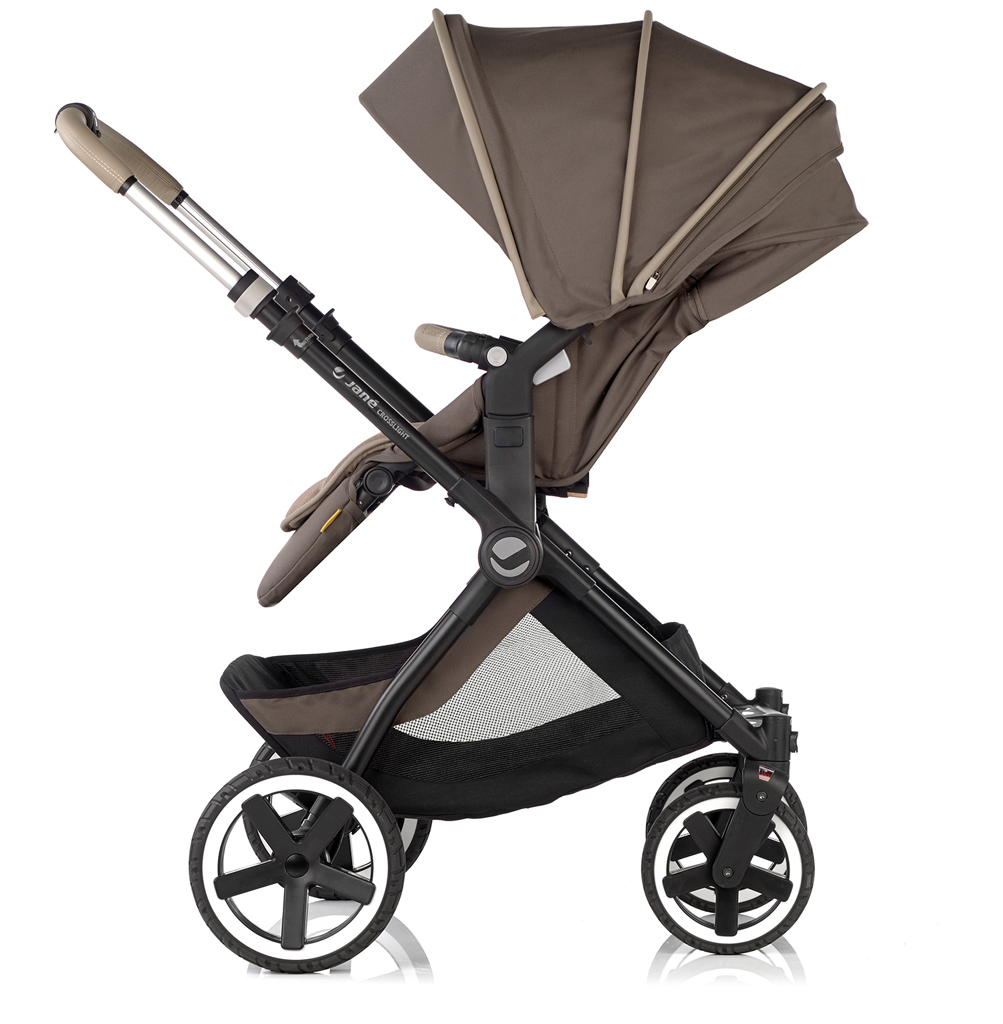 JANÉ Babakocsi kombinált Crosslight + mózeskosár Micro Pro + autósülés Koos i-size Dim Grey