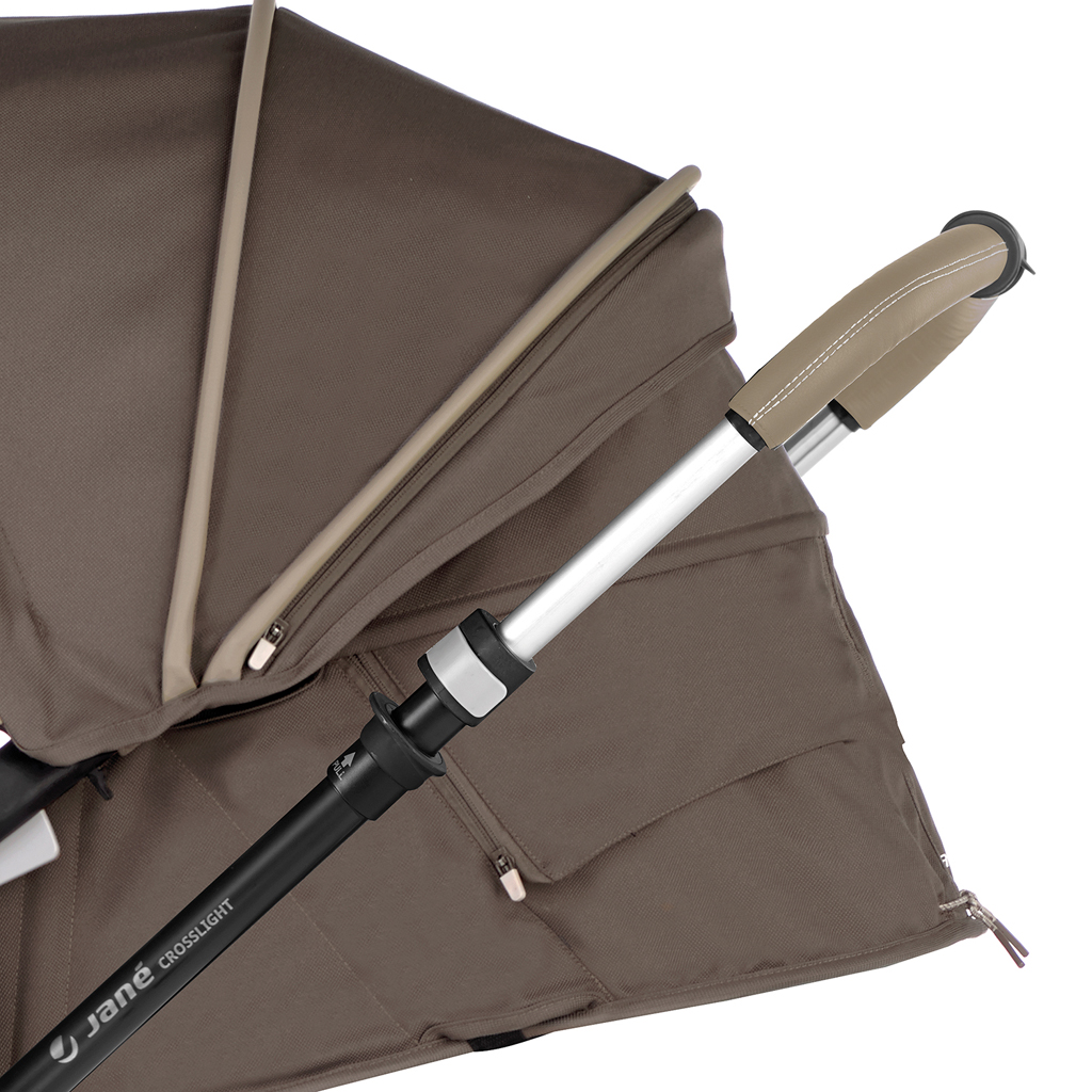 JANÉ Babakocsi kombinált Crosslight + mózeskosár Micro Pro + autósülés Koos i-size Dim Grey