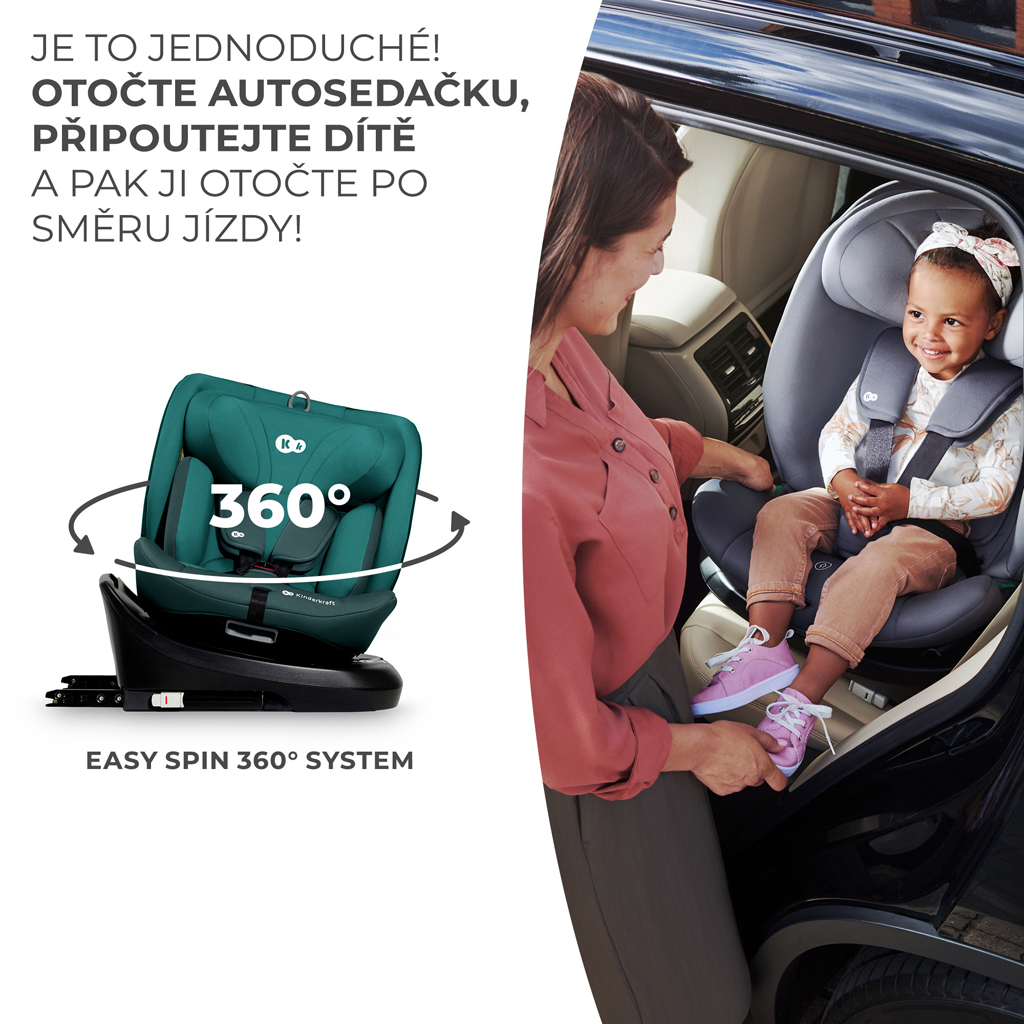 KINDERKRAFT Autósülés I-Grow I-size 40-150 cm Kék