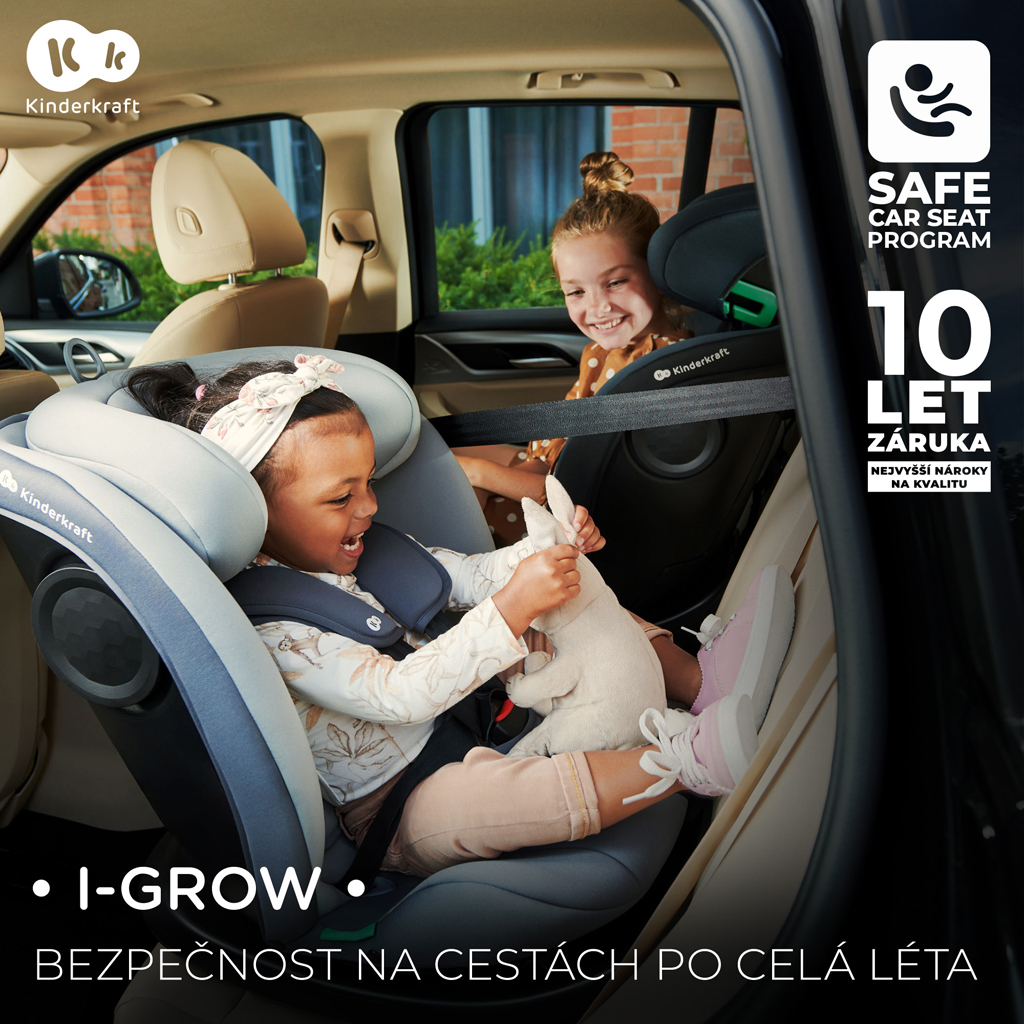 KINDERKRAFT Autósülés I-Grow I-size 40-150 cm Kék