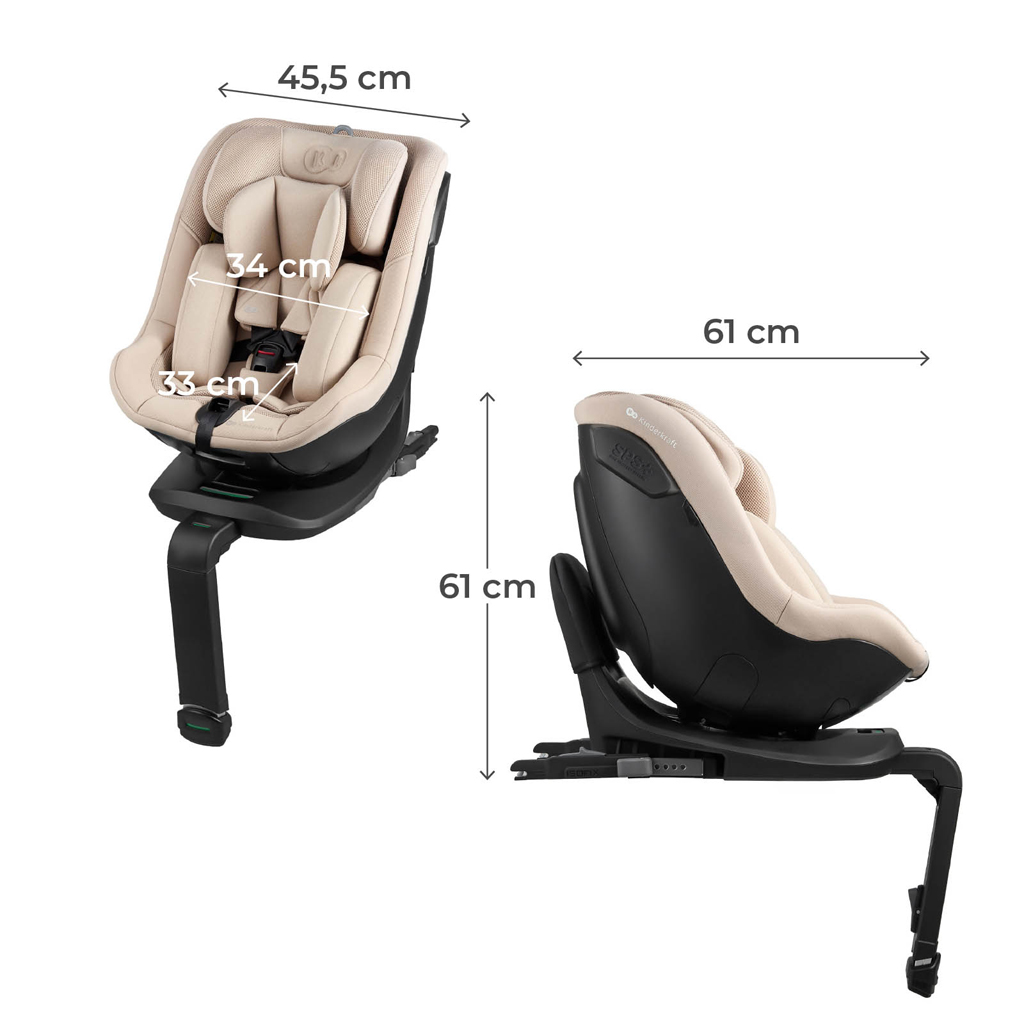 KINDERKRAFT Autósülés I-Guard I-size (40-105 cm) Bézs