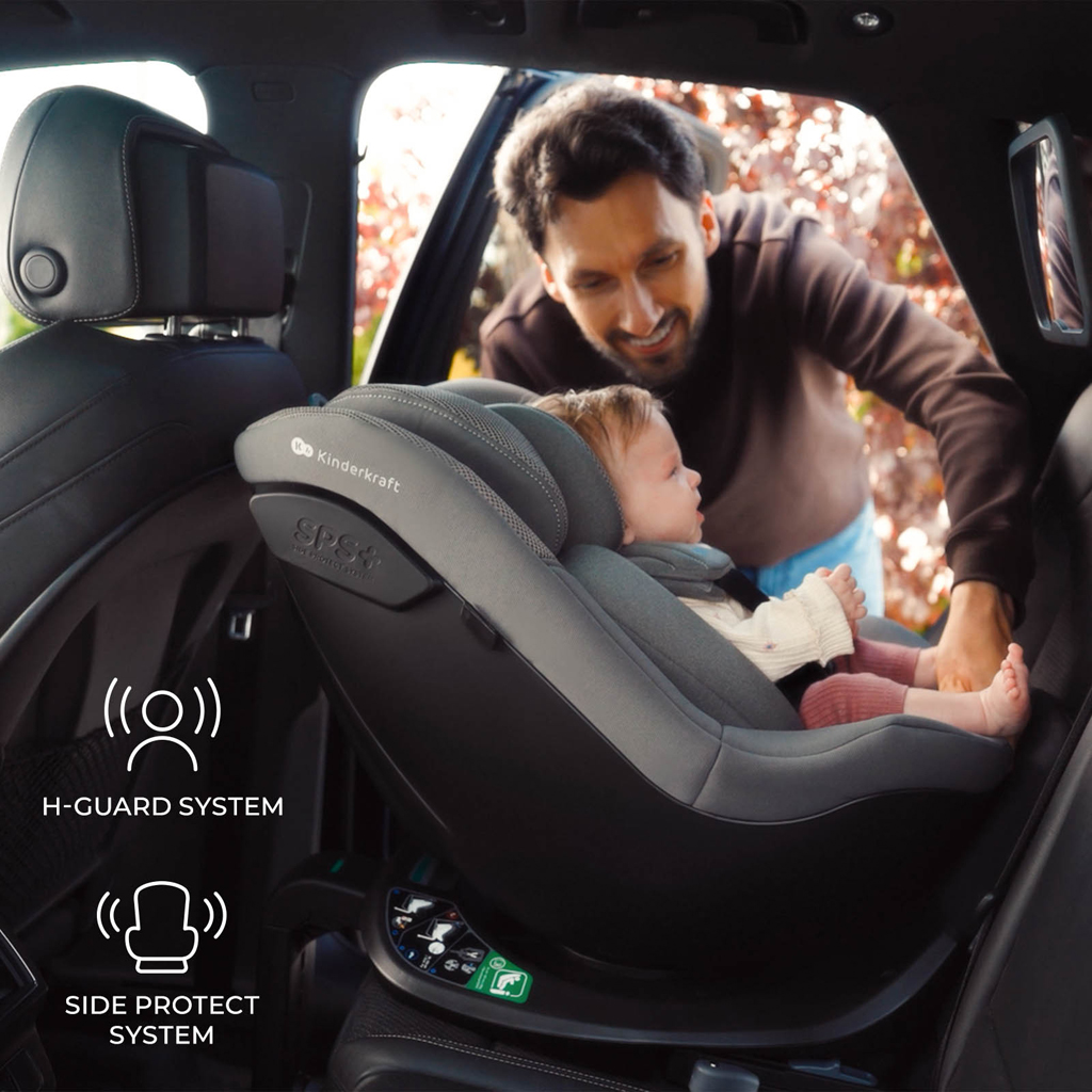 KINDERKRAFT Autósülés I-Guard I-size (40-105 cm) Szürke