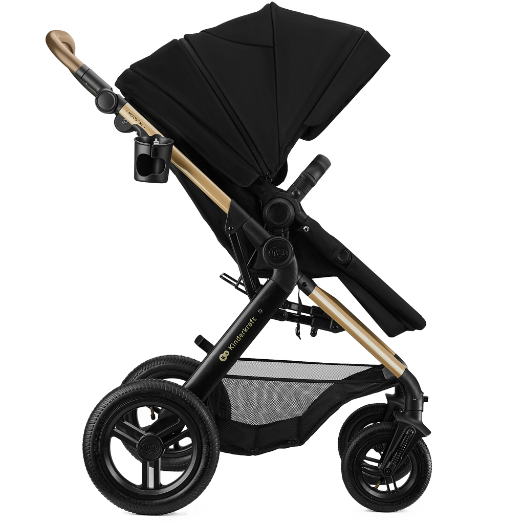 KINDERKRAFT Kombinált babakocsi 3 az 1-ben Moov 2 XL Air Fekete