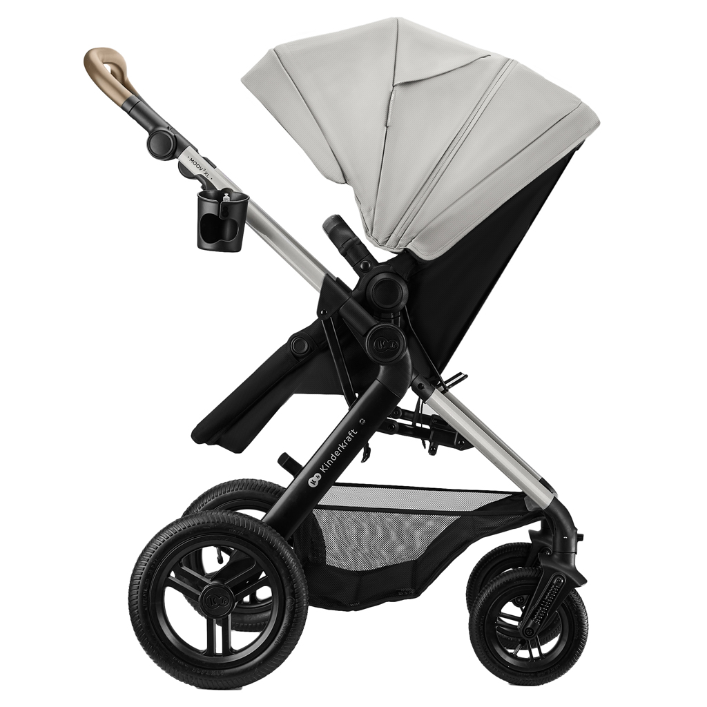 KINDERKRAFT Kombinált babakocsi 3 az 1-ben Moov 2 XL Air Szürke