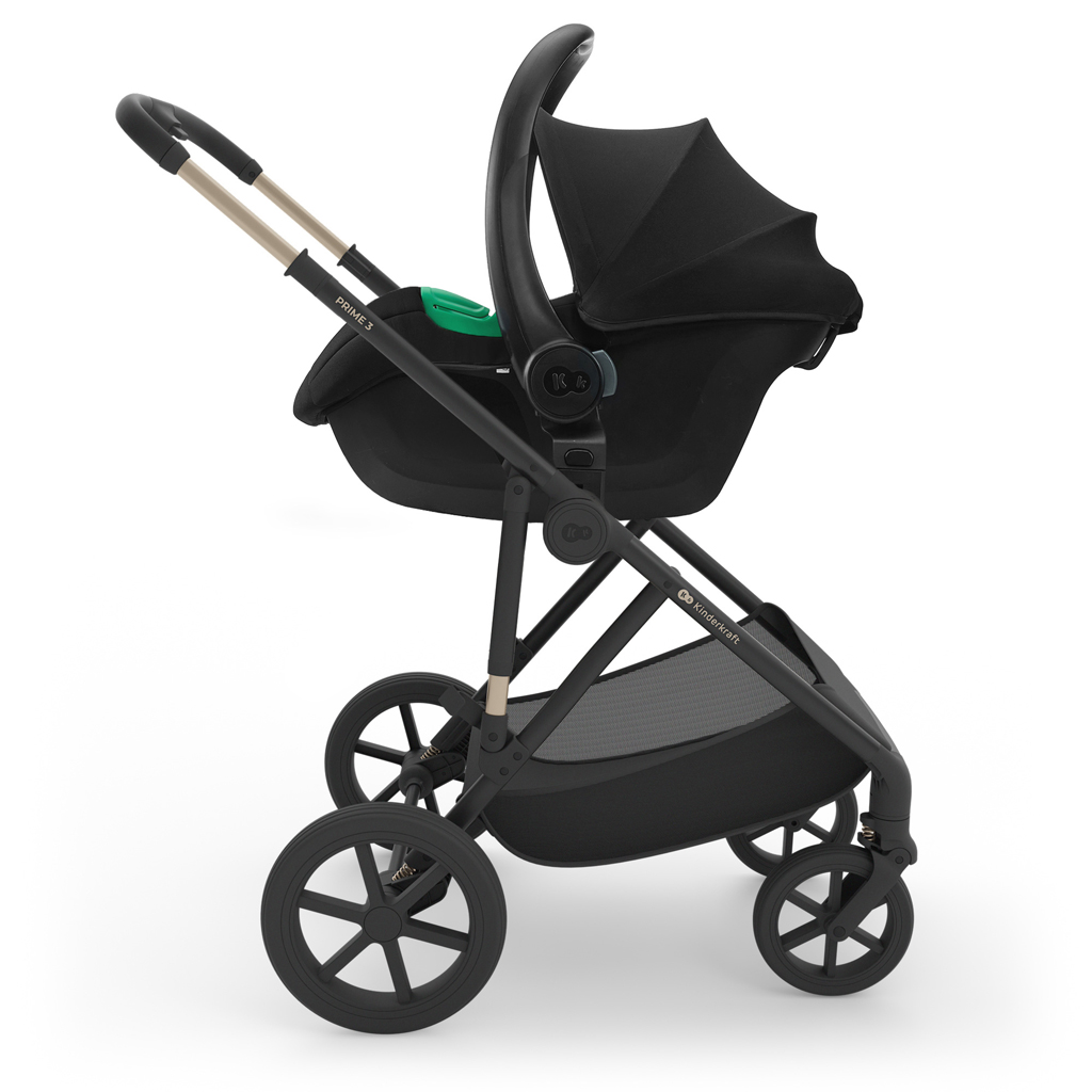KINDERKRAFT Kombinált babakocsi 3 az 1-ben Prime 3 Venezian Black