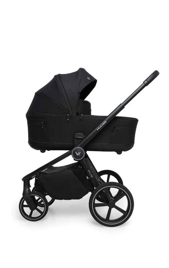 MUUVO Kombinált babakocsi Five 2 az 1-ben Classic Black