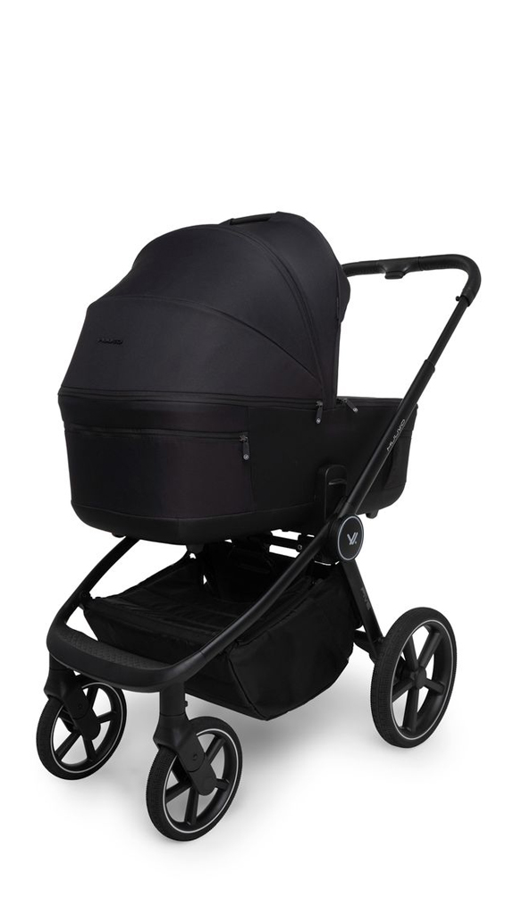 MUUVO Kombinált babakocsi Five 2 az 1-ben Classic Black