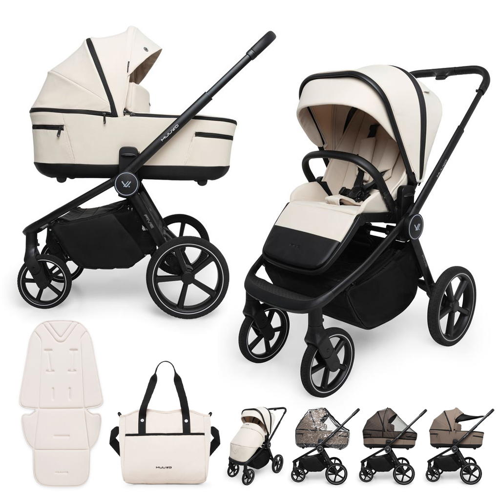 MUUVO Kombinált babakocsi Five 2 az 1-ben Sivatagi Homok