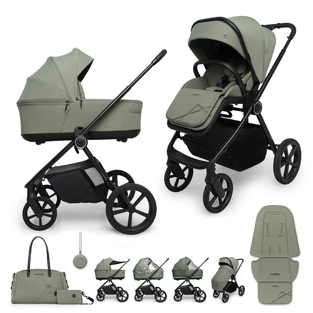 MUUVO Kombinált babakocsi Muuvo One 2 az 1-ben Olíva
