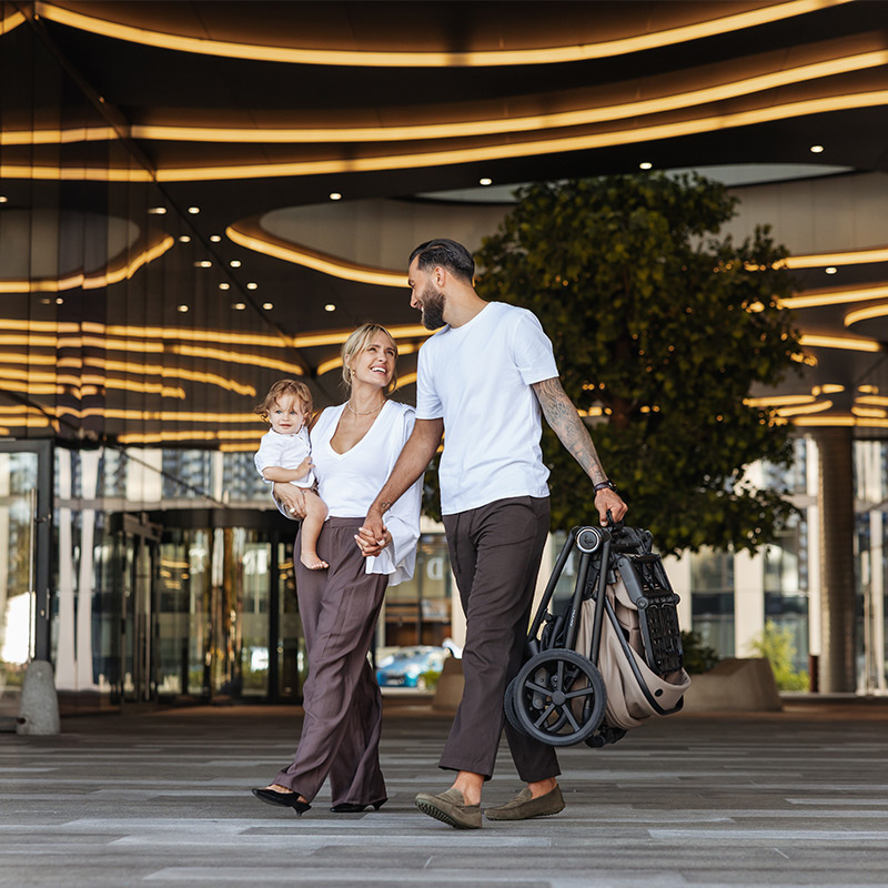 MUUVO Kombinált babakocsi Muuvo One 2 az 1-ben Olíva