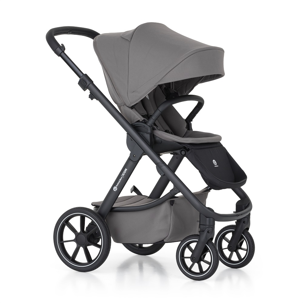 PETITE&amp;amp;amp;amp;amp;amp;amp;amp;amp;amp;amp;amp;amp;MARS Kombinált babakocsi  ICON 2in1 Dove Grey LITE RWS + Core Pro i-Size Black Grey  + Bázis