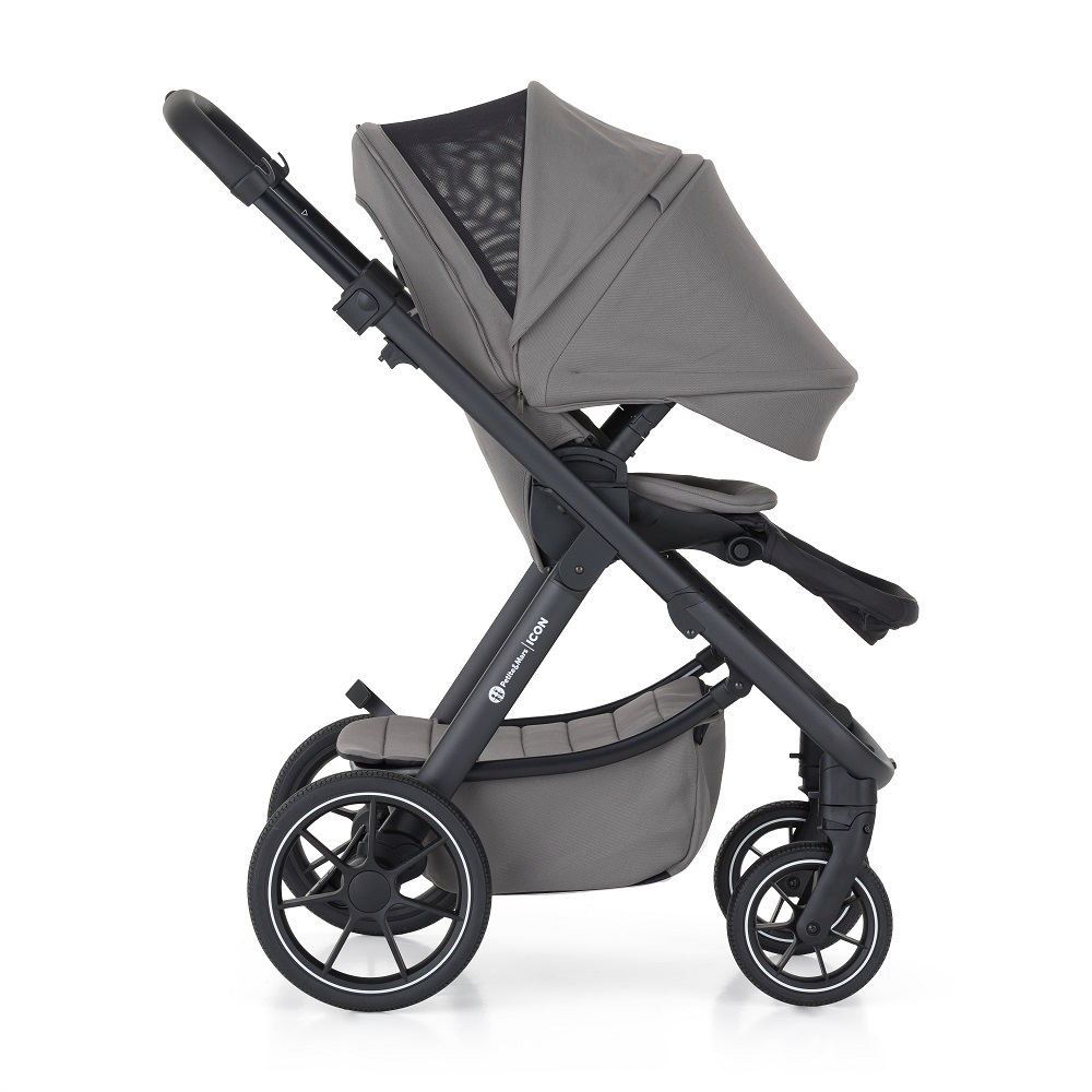 PETITE&amp;amp;amp;amp;amp;amp;MARS Kombinált babakocsi  ICON 2in1 Dove Grey LITE RWS + Core Pro i-Size Black Grey  + Bázis