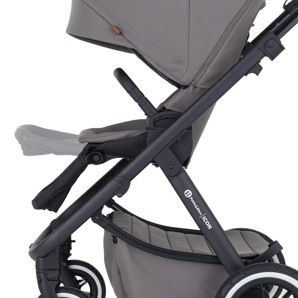 PETITE&amp;amp;amp;amp;amp;amp;amp;amp;amp;amp;amp;amp;amp;amp;amp;amp;amp;amp;amp;amp;amp;amp;amp;amp;amp;amp;amp;amp;amp;amp;amp;MARS Kombinált babakocsi ICON 2in1 Dove Grey XXL AIR + Core Pro i-Size Black Grey  + Bázis