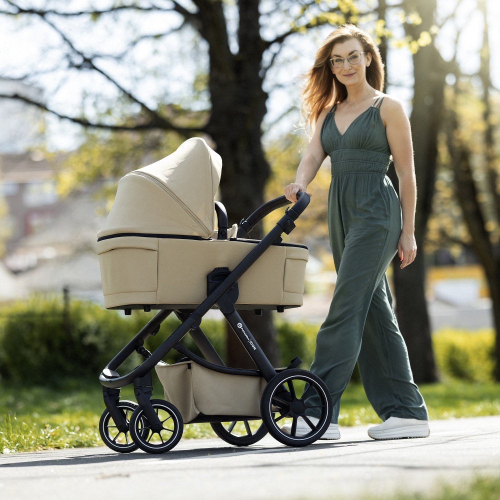 PETITE&amp;amp;amp;amp;amp;amp;amp;amp;amp;amp;amp;amp;amp;amp;amp;amp;amp;amp;amp;amp;amp;amp;amp;amp;amp;amp;MARS Kombinált babakocsi ICON 2in1 Mocha Beige LITE AIR + Core Pro i-Size Black Grey + Bázis