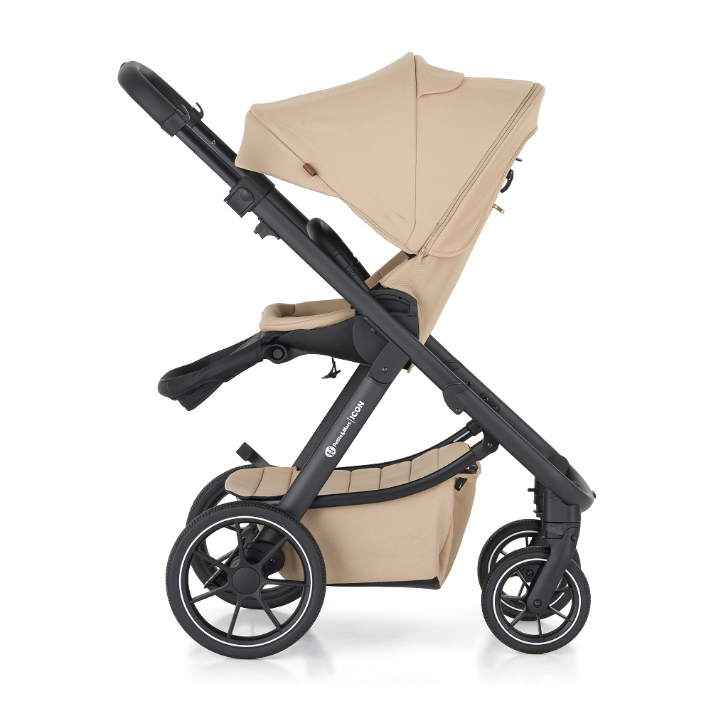 PETITE&amp;amp;amp;amp;amp;amp;amp;amp;amp;amp;amp;MARS Kombinált babakocsi ICON 2in1 Mocha Beige XXL RWS + Core Pro i-Size Black Grey  + Bázis