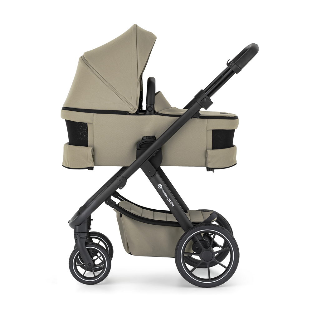 PETITE&amp;amp;amp;amp;amp;MARS Kombinált babakocsi ICON 2in1 Mossy Green XXL RWS + Core Pro i-Size Black Grey  + Bázis