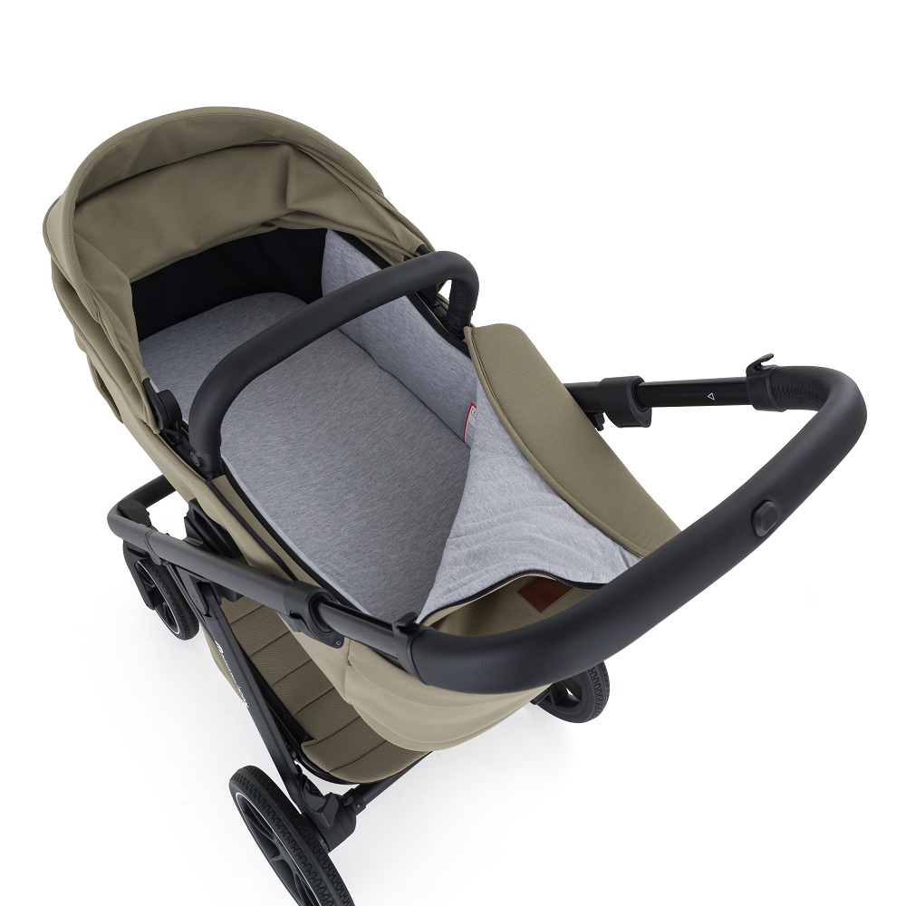 PETITE&amp;amp;amp;amp;amp;amp;amp;amp;amp;amp;amp;amp;amp;amp;amp;MARS Kombinált babakocsi ICON 2in1 Mossy Green XXL RWS + Core Pro i-Size Black Grey  + Bázis