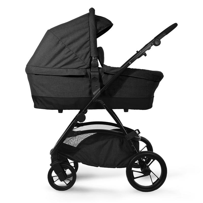 PETITE&amp;MARS Vario/Spider Black Melange babakocsihoz mózeskosár