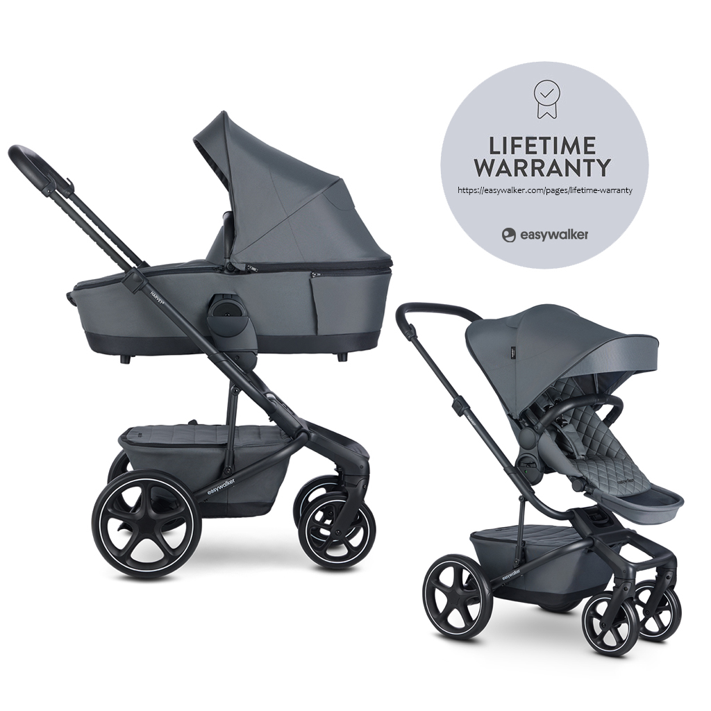 EASYWALKER Kombinált babakocsi Harvey⁵ Premium 2 az 1-ben Mineral Grey LITE RWS