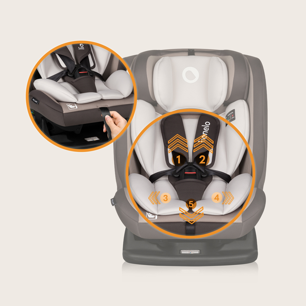 LIONELO Autósülés Aart i-Size (40-150 cm) Bézs Latte