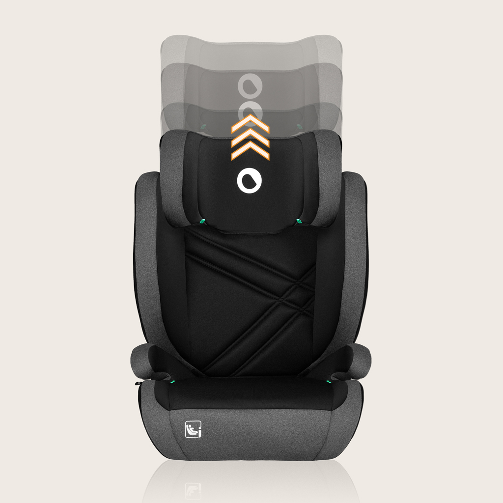 LIONELO Autósülés Hugo i-Size (100-150 cm) Fekete Szürke
