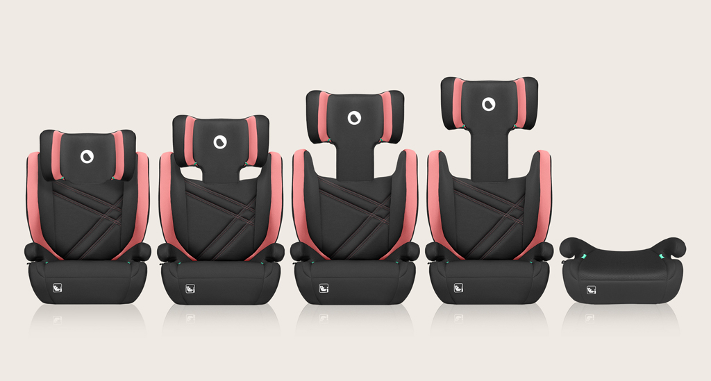 LIONELO Hugo i-Size autósülés (100-150 cm) Pink Baby