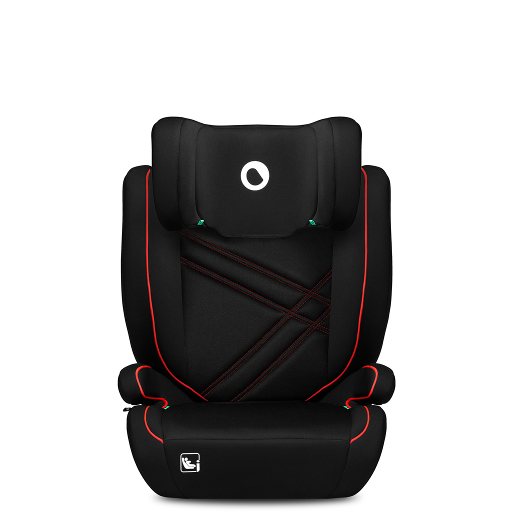 LIONELO Autósülés Hugo i-Size (100-150 cm) Sporty Fekete Piros