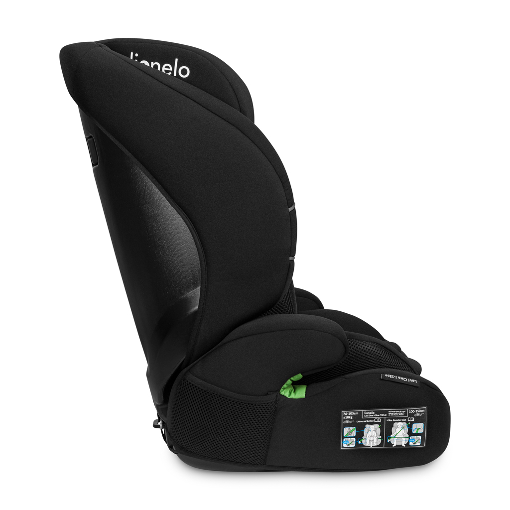 LIONELO Levi One i-Size autósülés (76-150 cm) Fekete Karbon
