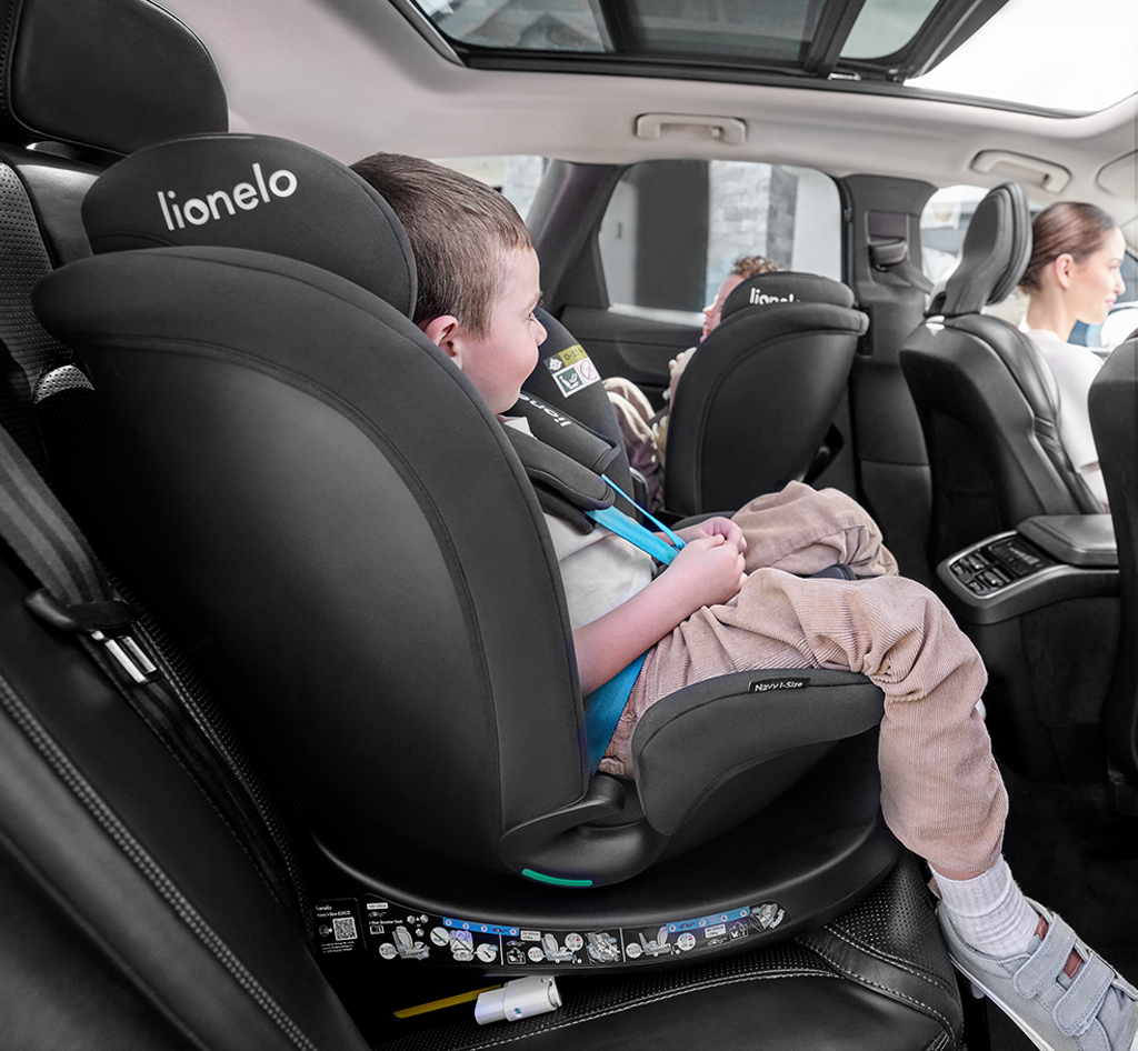 LIONELO Autósülés Navy i-Size (40-150 cm) Fekete Onyx