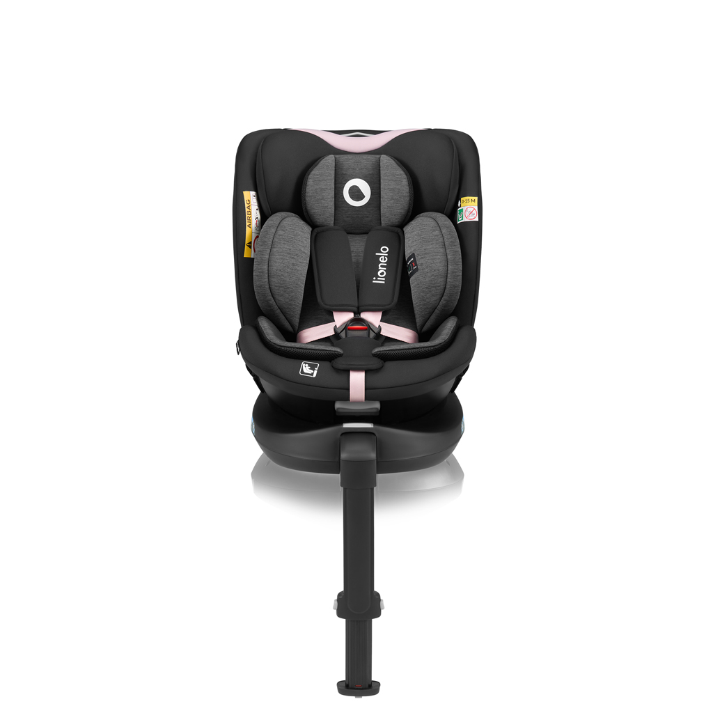 LIONELO Autósülés Navy i-Size (40-150 cm) Fekete Rózsaszín